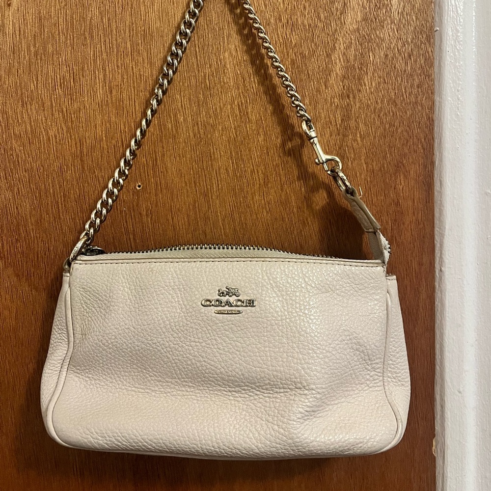 Coach White Leather Handbag